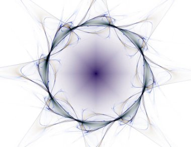 Soyut fraktal renk arka plan ile kesişen daireler ve oval. Hareket illüstrasyon.