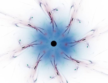 Konuyla ilgili soyut fraktal formlar grafik tasarım ve nükleer fizik bilim parçacıkların. Kutsal geometri futuristik