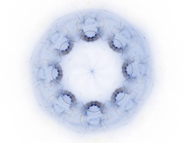 Konuyla ilgili soyut fraktal formlar grafik tasarım ve nükleer fizik bilim parçacıkların. Kutsal geometri futuristik