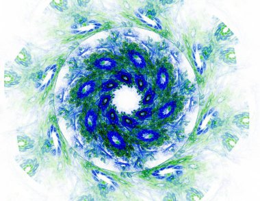 Konuyla ilgili soyut fraktal formlar grafik tasarım ve nükleer fizik bilim parçacıkların. Kutsal geometri futuristik