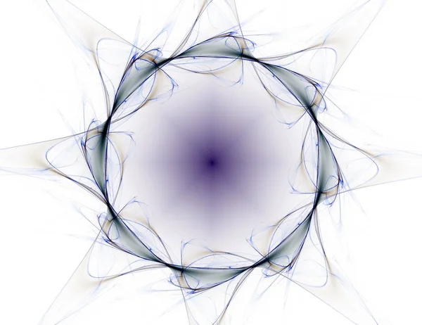 Fondo de color fractal abstracto con círculos cruzados y óvalos. Ilustración en movimiento . — Foto de Stock