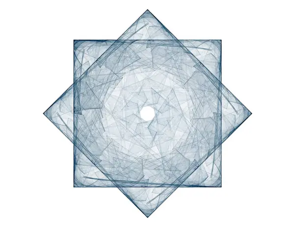 Geometría de la serie Space. Fondo visualmente atractivo hecho de curvas de rejillas conceptuales y elementos fractales adecuados como elemento — Foto de Stock