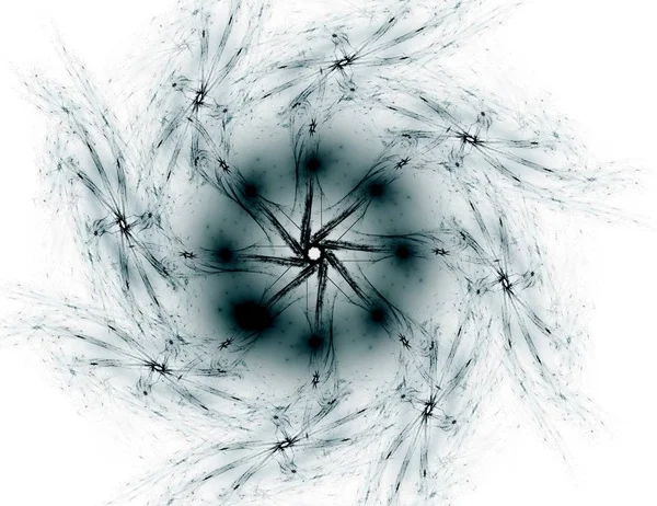 Fundo de cor fractal abstrato com círculos cruzados e ovais. Ilustração de movimento . — Fotografia de Stock
