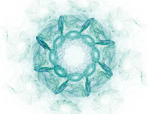 Dantelli renkli saat desen. Dijital fractal sanat tasarım. Kutsal semboller işaretler geometrisi soyut tasarım. 