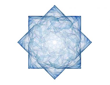 Konuyla ilgili soyut fraktal formlar grafik tasarım ve nükleer fizik bilim parçacıkların. Kutsal geometri futuristik