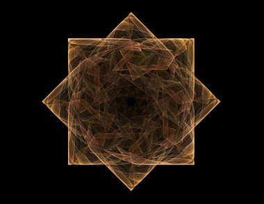 Konuyla ilgili soyut fraktal formlar grafik tasarım ve nükleer fizik bilim parçacıkların. Kutsal geometri futuristik