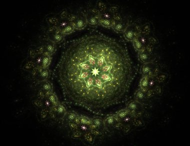 Uzay serisi geometrisini. Görsel olarak çekici zemin kavramsal Izgaralar eğrileri ve fraktal öğeleri öğesi olarak uygun yapılmış 