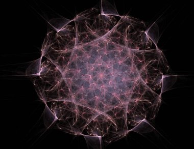 Uzay serisi geometrisini. Görsel olarak çekici zemin kavramsal Izgaralar eğrileri ve fraktal öğeleri öğesi olarak uygun yapılmış 