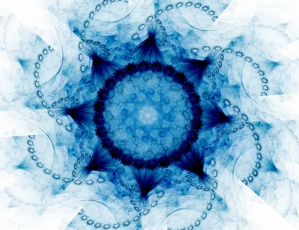 Encaje patrón de relojes de colores. Diseño de arte fractal digital. Diseño abstracto de símbolos sagrados signos geometría . — Foto de Stock