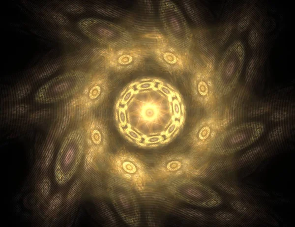 Konuyla ilgili soyut fraktal formlar grafik tasarım ve nükleer fizik bilim parçacıkların. Kutsal geometri futuristik