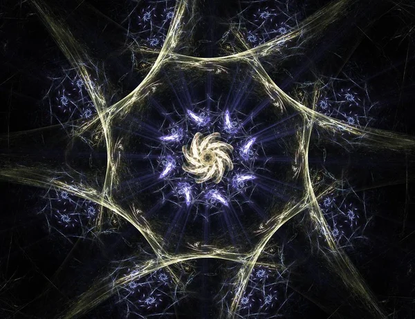 Dantelli renkli saat desen. Dijital fractal sanat tasarım. Kutsal semboller işaretler geometrisi soyut tasarım. 