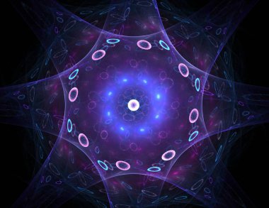 Uzay serisi geometrisini. Görsel olarak çekici zemin kavramsal Izgaralar eğrileri ve fraktal öğeleri öğesi olarak uygun yapılmış 