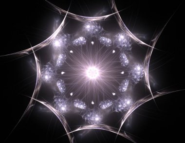 Uzay serisi geometrisini. Görsel olarak çekici zemin kavramsal Izgaralar eğrileri ve fraktal öğeleri öğesi olarak uygun yapılmış 