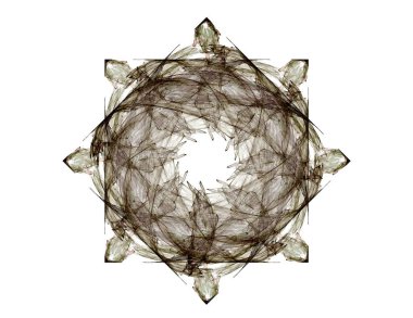 Uzay serisi geometrisini. Görsel olarak çekici zemin kavramsal Izgaralar eğrileri ve fraktal öğeleri öğesi olarak uygun yapılmış 