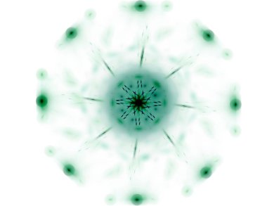 Konuyla ilgili soyut fraktal formlar grafik tasarım ve nükleer fizik bilim parçacıkların. Kutsal geometri futuristik