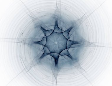 Fraktal bilgisayar oluşturulan desen, yaratıcı grafik tasarım için dijital sanat