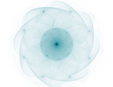 Soyut fraktal kırmızı arka plan ile kesişen daireler ve oval. disko ışıkları. Hareket illüstrasyon.