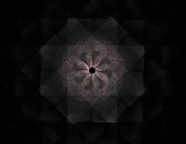 Uzay serisi geometrisini. Görsel olarak çekici zemin kavramsal Izgaralar eğrileri ve fraktal öğeleri öğesi olarak uygun yapılmış 