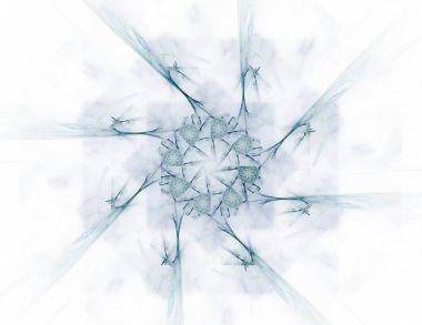 Konuyla ilgili soyut fraktal formlar grafik tasarım ve nükleer fizik bilim parçacıkların. Kutsal geometri futuristik