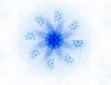 Konuyla ilgili soyut fraktal formlar grafik tasarım ve nükleer fizik bilim parçacıkların. Kutsal geometri futuristik