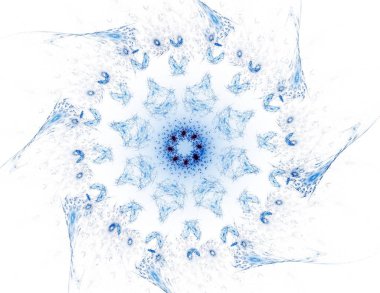 Konuyla ilgili soyut fraktal formlar grafik tasarım ve nükleer fizik bilim parçacıkların. Kutsal geometri futuristik