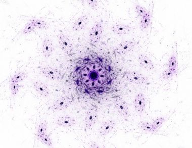 Uzay serisi geometrisini. Görsel olarak çekici zemin kavramsal Izgaralar eğrileri ve fraktal öğeleri öğesi olarak uygun yapılmış 