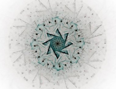 Soyut fraktal kırmızı arka plan ile kesişen daireler ve oval. disko ışıkları. Hareket illüstrasyon.