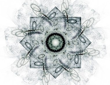 Uzay serisi geometrisini. Görsel olarak çekici zemin kavramsal Izgaralar eğrileri ve fraktal öğeleri öğesi olarak uygun yapılmış 