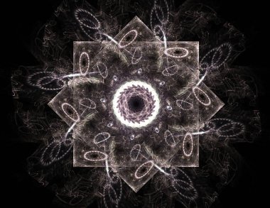 Uzay serisi geometrisini. Görsel olarak çekici zemin kavramsal Izgaralar eğrileri ve fraktal öğeleri öğesi olarak uygun yapılmış 