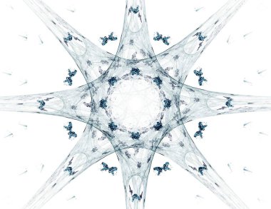 Uzay serisi geometrisini. Görsel olarak çekici zemin kavramsal Izgaralar eğrileri ve fraktal öğeleri öğesi olarak uygun yapılmış 