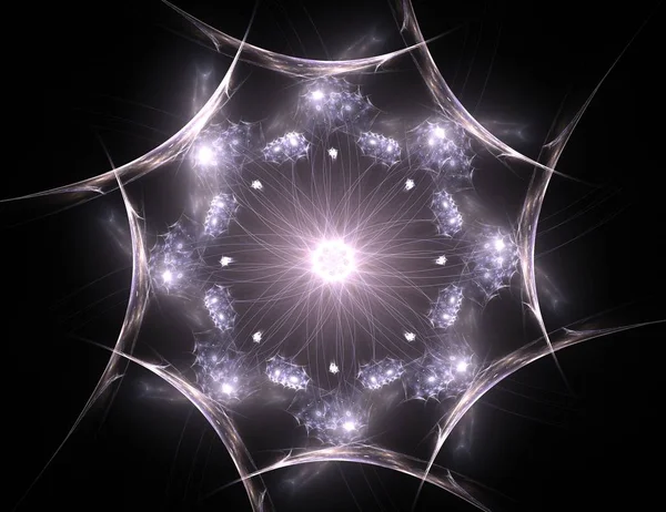 Uzay serisi geometrisini. Görsel olarak çekici zemin kavramsal Izgaralar eğrileri ve fraktal öğeleri öğesi olarak uygun yapılmış 