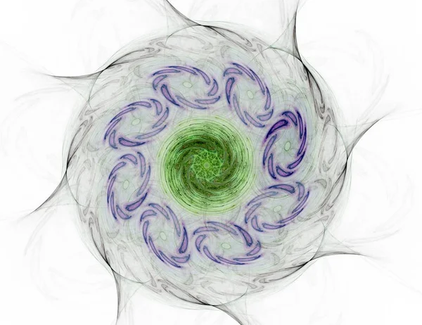 Dantelli renkli saat desen. Dijital fractal sanat tasarım. Kutsal semboller işaretler geometrisi soyut tasarım. 