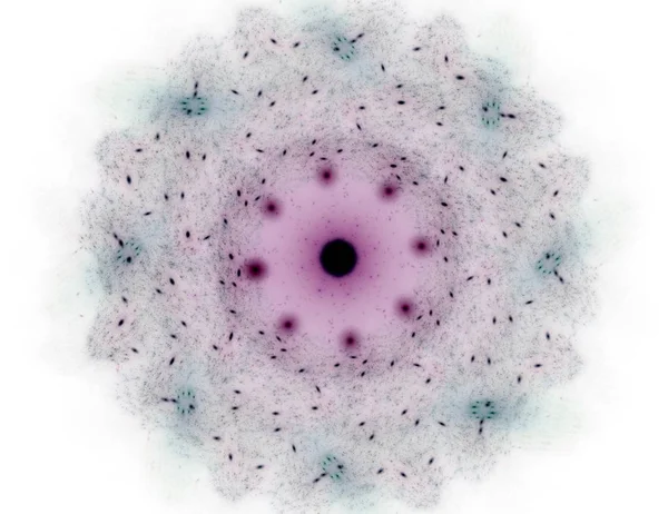 Konuyla ilgili soyut fraktal formlar grafik tasarım ve nükleer fizik bilim parçacıkların. Kutsal geometri futuristik