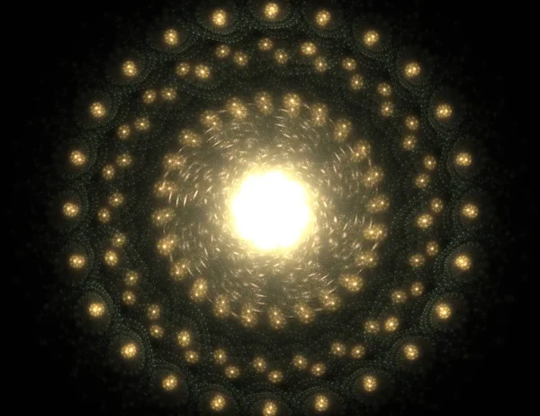 Uzay serisi geometrisini. Görsel olarak çekici zemin kavramsal Izgaralar eğrileri ve fraktal öğeleri öğesi olarak uygun yapılmış 