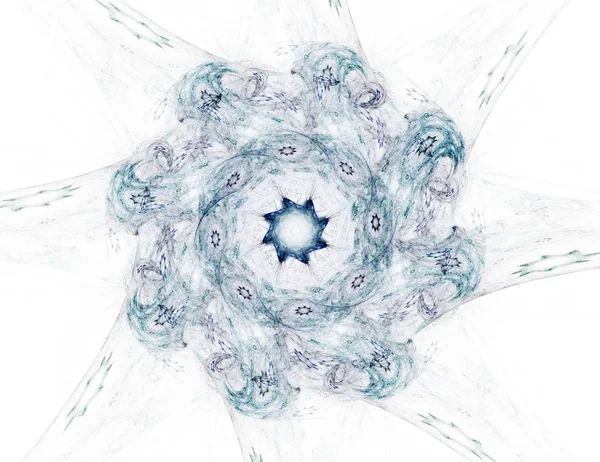 Konuyla ilgili soyut fraktal formlar grafik tasarım ve nükleer fizik bilim parçacıkların. Kutsal geometri futuristik