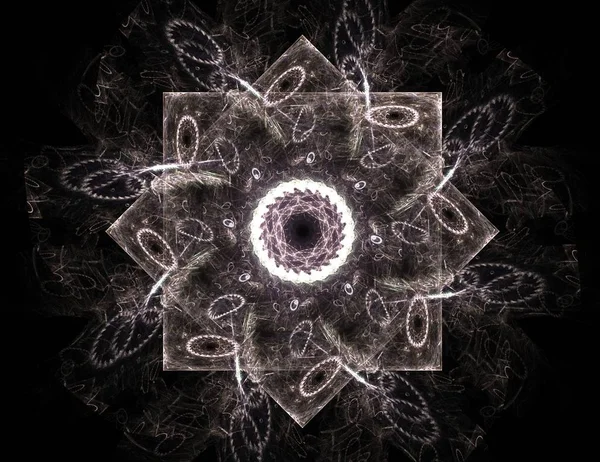 Uzay serisi geometrisini. Görsel olarak çekici zemin kavramsal Izgaralar eğrileri ve fraktal öğeleri öğesi olarak uygun yapılmış 