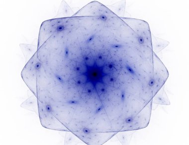 Konuyla ilgili soyut fraktal formlar grafik tasarım ve nükleer fizik bilim parçacıkların. Kutsal geometri futuristik