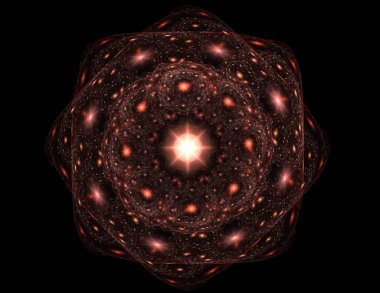 Uzay serisi geometrisini. Görsel olarak çekici zemin kavramsal Izgaralar eğrileri ve fraktal öğeleri öğesi olarak uygun yapılmış 