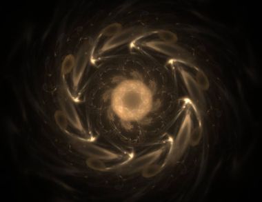 Uzay serisi geometrisini. Görsel olarak çekici zemin kavramsal Izgaralar eğrileri ve fraktal öğeleri öğesi olarak uygun yapılmış 