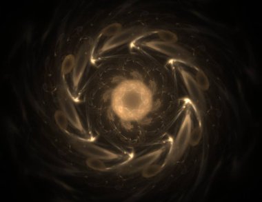 Uzay serisi geometrisini. Görsel olarak çekici zemin kavramsal Izgaralar eğrileri ve fraktal öğeleri öğesi olarak uygun yapılmış 