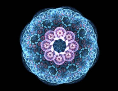Uzay serisi geometrisini. Görsel olarak çekici zemin kavramsal Izgaralar eğrileri ve fraktal öğeleri öğesi olarak uygun yapılmış 