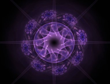 Uzay serisi geometrisini. Görsel olarak çekici zemin kavramsal Izgaralar eğrileri ve fraktal öğeleri öğesi olarak uygun yapılmış 