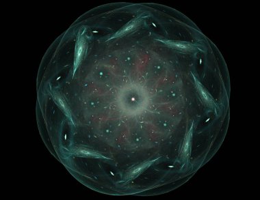 Uzay serisi geometrisini. Görsel olarak çekici zemin kavramsal Izgaralar eğrileri ve fraktal öğeleri öğesi olarak uygun yapılmış 