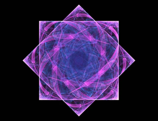 Konuyla ilgili soyut fraktal formlar grafik tasarım ve nükleer fizik bilim parçacıkların. Kutsal geometri futuristik