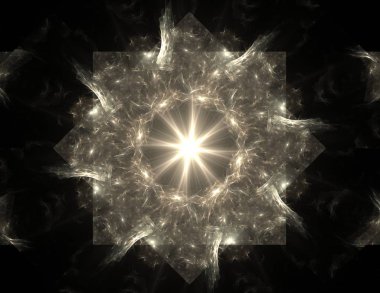 Uzay serisi geometrisini. Görsel olarak çekici zemin kavramsal Izgaralar eğrileri ve fraktal öğeleri öğesi olarak uygun yapılmış 