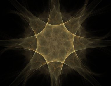 Konuyla ilgili soyut fraktal formlar grafik tasarım ve nükleer fizik bilim parçacıkların. Kutsal geometri futuristik
