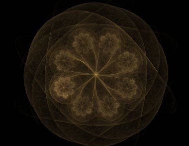 Uzay serisi geometrisini. Görsel olarak çekici zemin kavramsal Izgaralar eğrileri ve fraktal öğeleri öğesi olarak uygun yapılmış 