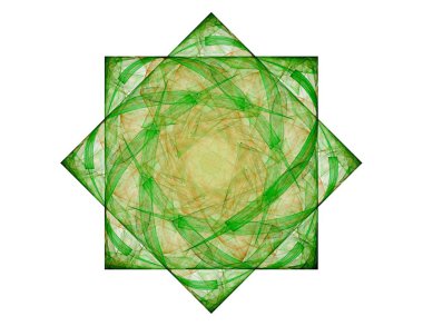 Konuyla ilgili soyut fraktal formlar grafik tasarım ve nükleer fizik bilim parçacıkların. Kutsal geometri futuristik