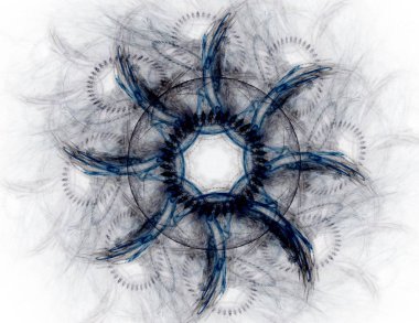 Uzay serisi geometrisini. Görsel olarak çekici zemin kavramsal Izgaralar eğrileri ve fraktal öğeleri öğesi olarak uygun yapılmış 