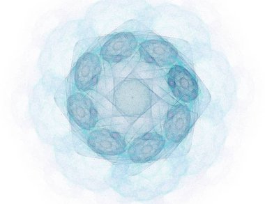 Uzay serisi geometrisini. Görsel olarak çekici zemin kavramsal Izgaralar eğrileri ve fraktal öğeleri öğesi olarak uygun yapılmış 